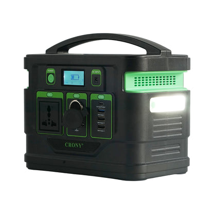 محطة طاقة محمولة CRONY GPS300 بقدرة 300 واط مع بطارية ليثيوم احتياطية وشاشة LCD