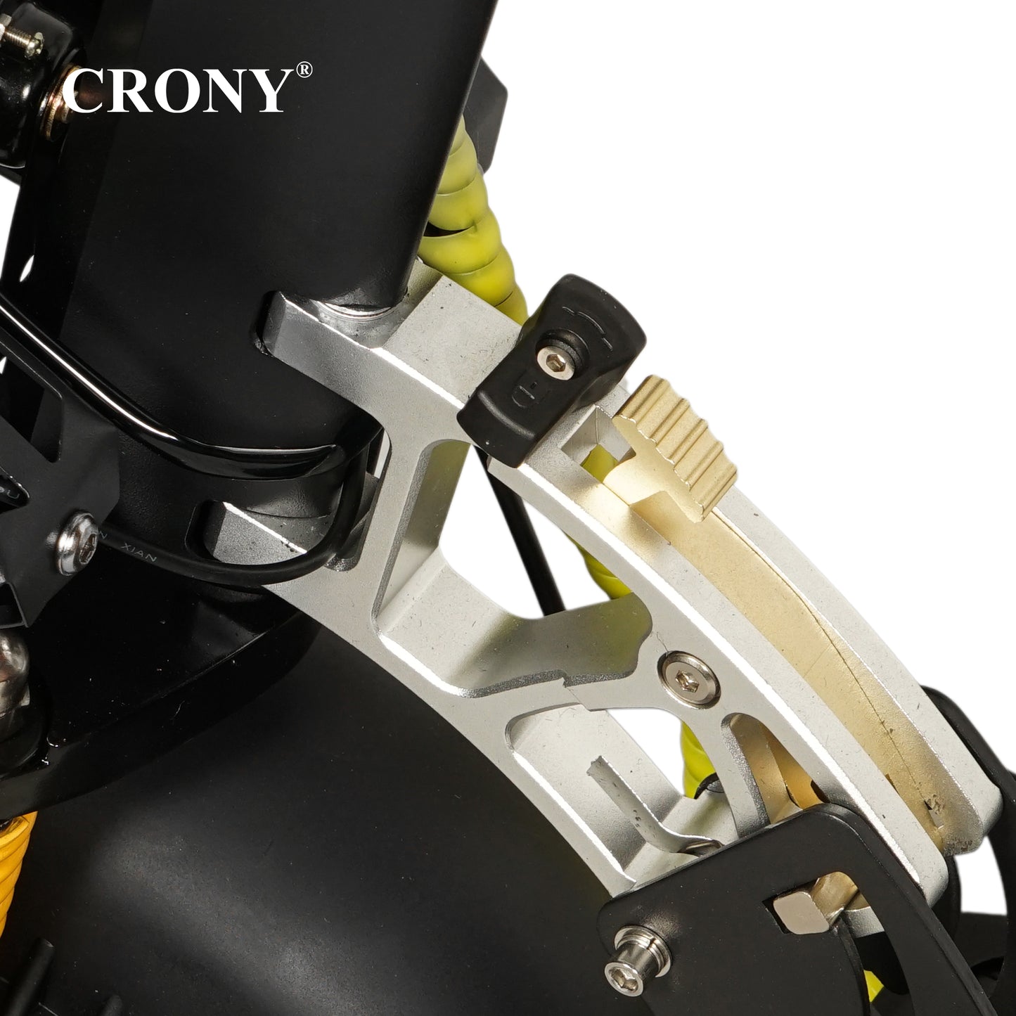 CRONY V10+ PRO Electric Scooter – 1500W Motor, 48V 13Ah Battery, Up to 68 KM/H Speed, 25–35 KM Range, 10-Inch Off-Road Tires, Front & Rear Suspension, Foldable Aluminum Frame, Triple LED Headlights, Bluetooth Speaker, Phone Holder & Rearview Mirrors