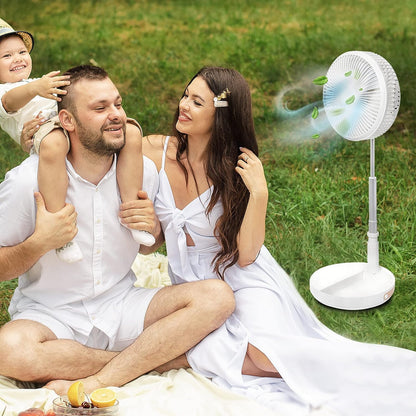 KY-19107 مروحة مكتبية تلسكوبية صغيرة قابلة للتمديد، مدمجة، قابلة للطي، وطاولة سطح مكتب