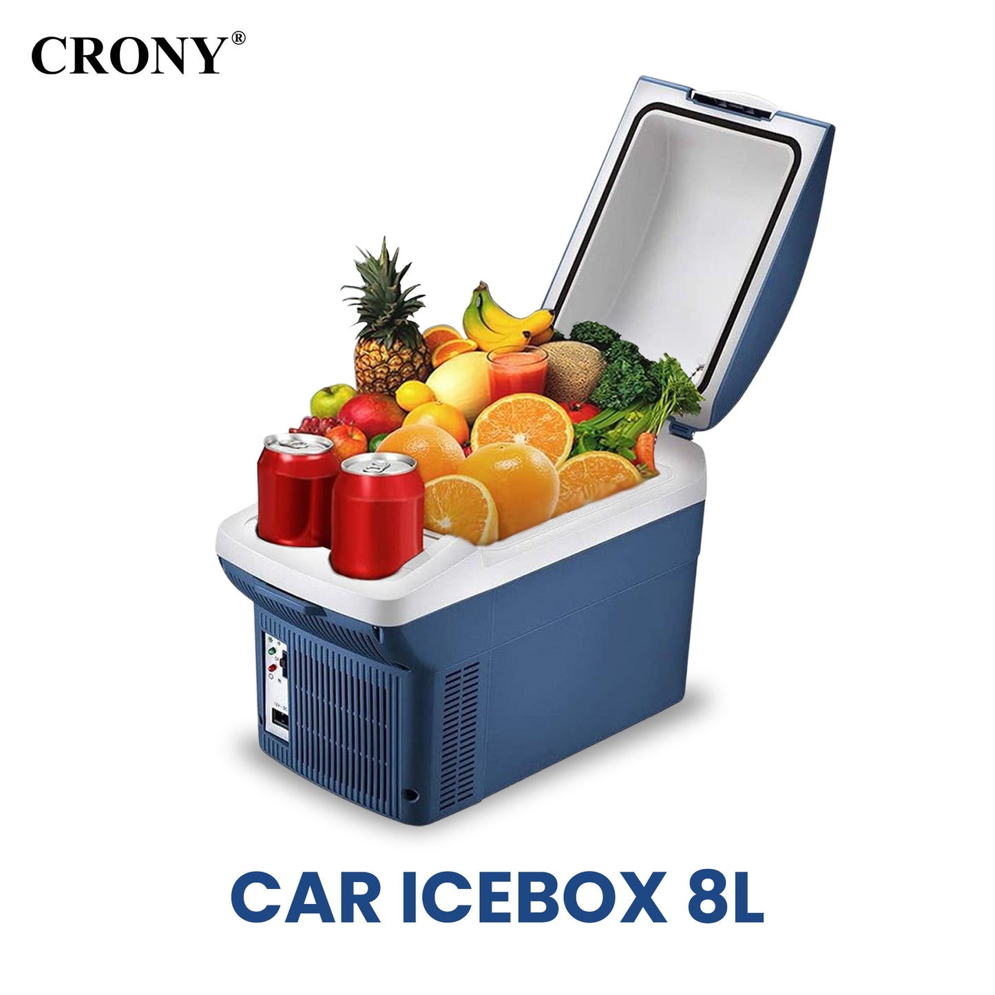 ثلاجة سيارة كروني 8 لتر منخفضة الضوضاء ثلاجات مدمجة صغيرة ثلاجة محمولة مبرد سيارة
