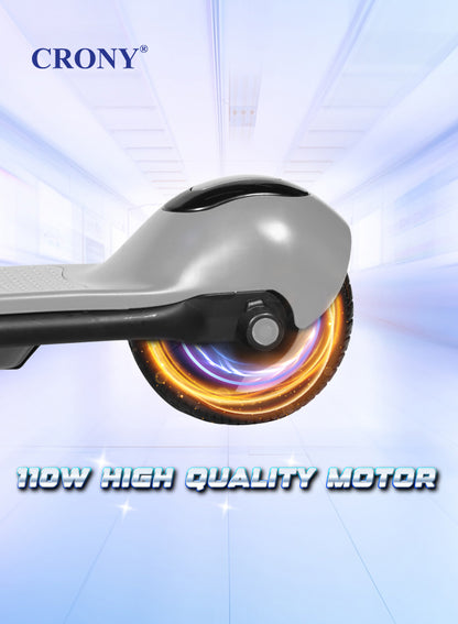 سكوتر كهربائي للأطفال CRONY ZL-E7 مع مكبر صوت، إطار قابل للطي وخفيف الوزن مع إطارات فراغية