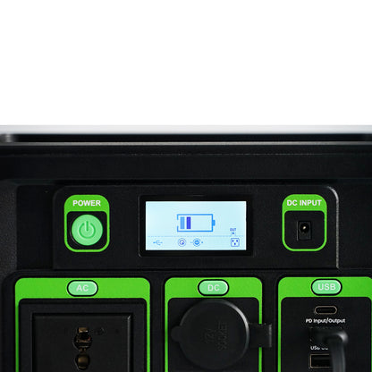 محطة طاقة محمولة CRONY GPS300 بقدرة 300 واط مع بطارية ليثيوم احتياطية وشاشة LCD