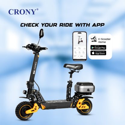 سكوتر كهربائي قابل للطي CRONY M4 Max مع تعليق أمامي/خلفي مصمم