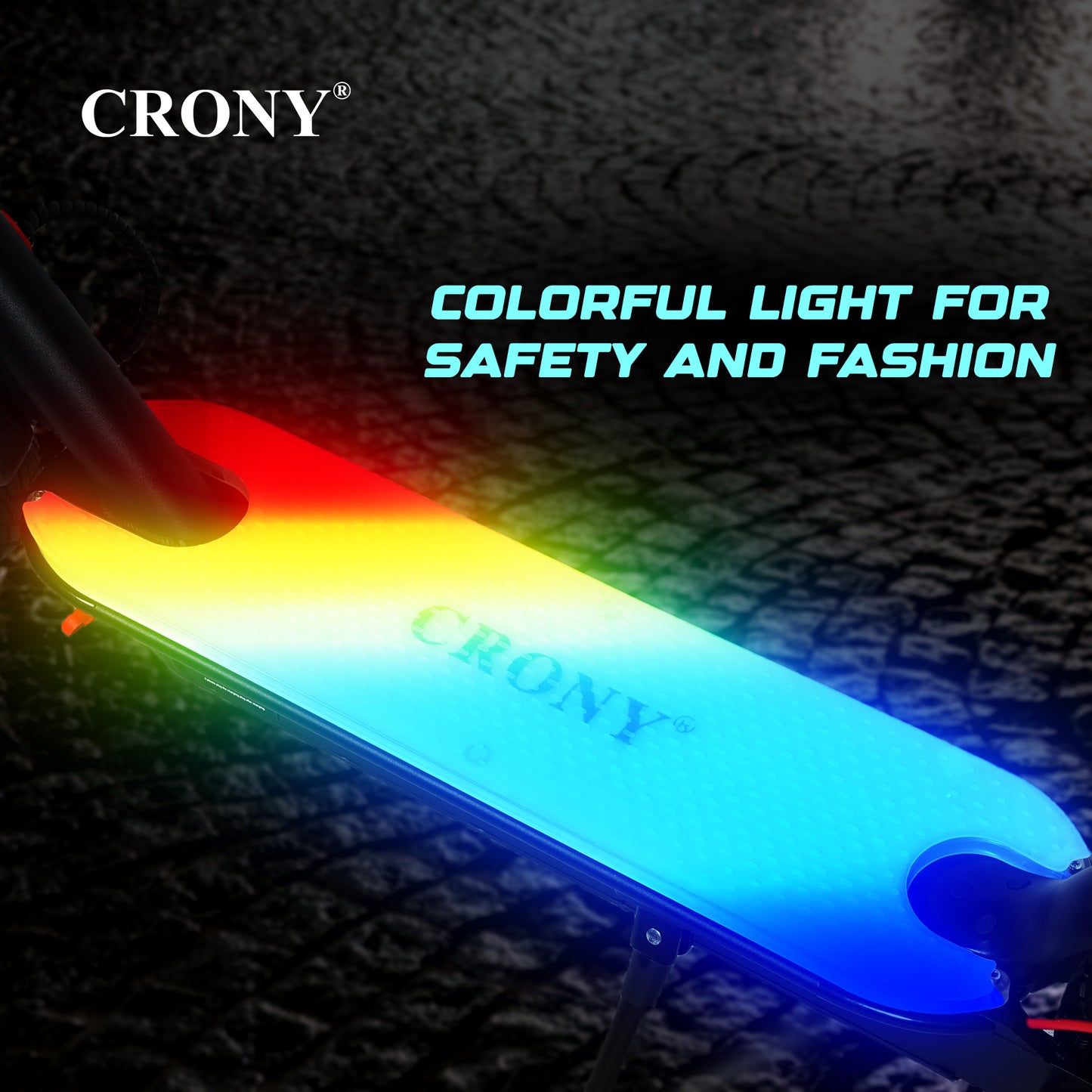 سكوتر كهربائي CRONY XM M365 عالي التكوين بإطار من سبائك الألمنيوم مع ممتص صدمات أمامي وتحكم عبر التطبيق