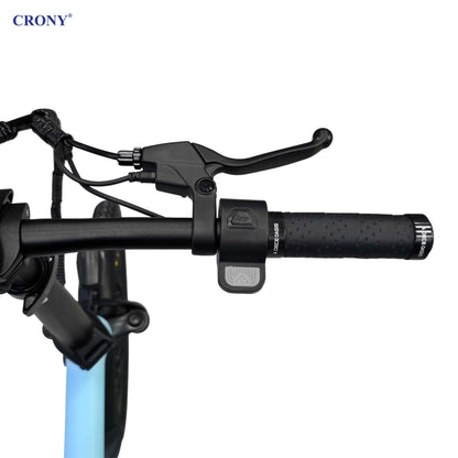 CRONY A20 Electric Bike, 350W Motor, 25–30 km/h Top Speed, 36V 9.6Ah Battery, 35–50 km Pure Electric Range, 80–100 km Assisted Range, 20-Inch Tires, Torque Sensor, Carbon Belt Drive, 2.4" IPS Color Display, Smart App, Foldable E-Bike