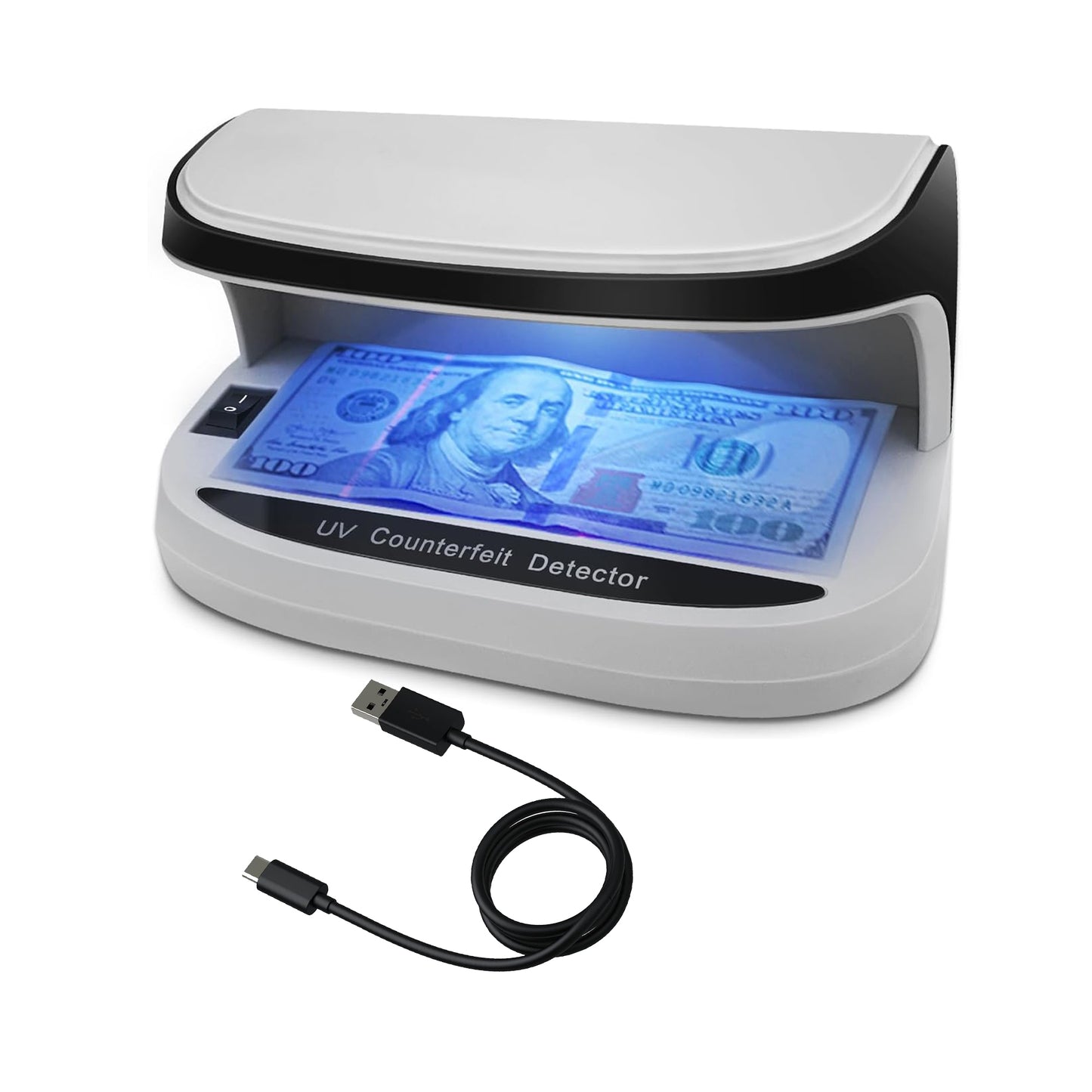 جهاز التحقق من الأوراق النقدية CRONY AL-09 أوتوماتيكي للكشف عن النقود المزيفة بالأشعة فوق البنفسجية جهاز صغير محمول لفحص النقود المزيفة بجهاز مسح بالأشعة فوق البنفسجية