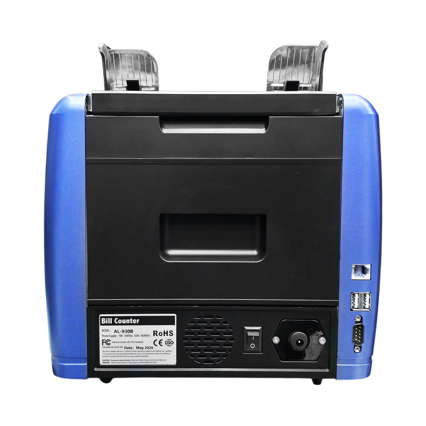 CRONY AL-930B Money Counting Machine with 5000mAh Rechargeable Battery, Professional Cash Counter with 800/1000/1200 Bills Per Minute Speed, 500 Note Hopper Capacity, Fast Accurate Portable Currency Counting for Business Use