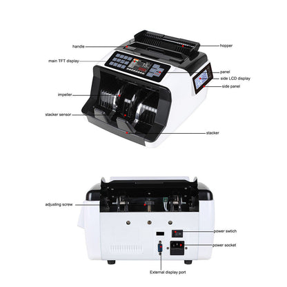 عداد العملات CRONY AL-7200 عداد قيمة الفئة الواحدة مدققات الأوراق النقدية