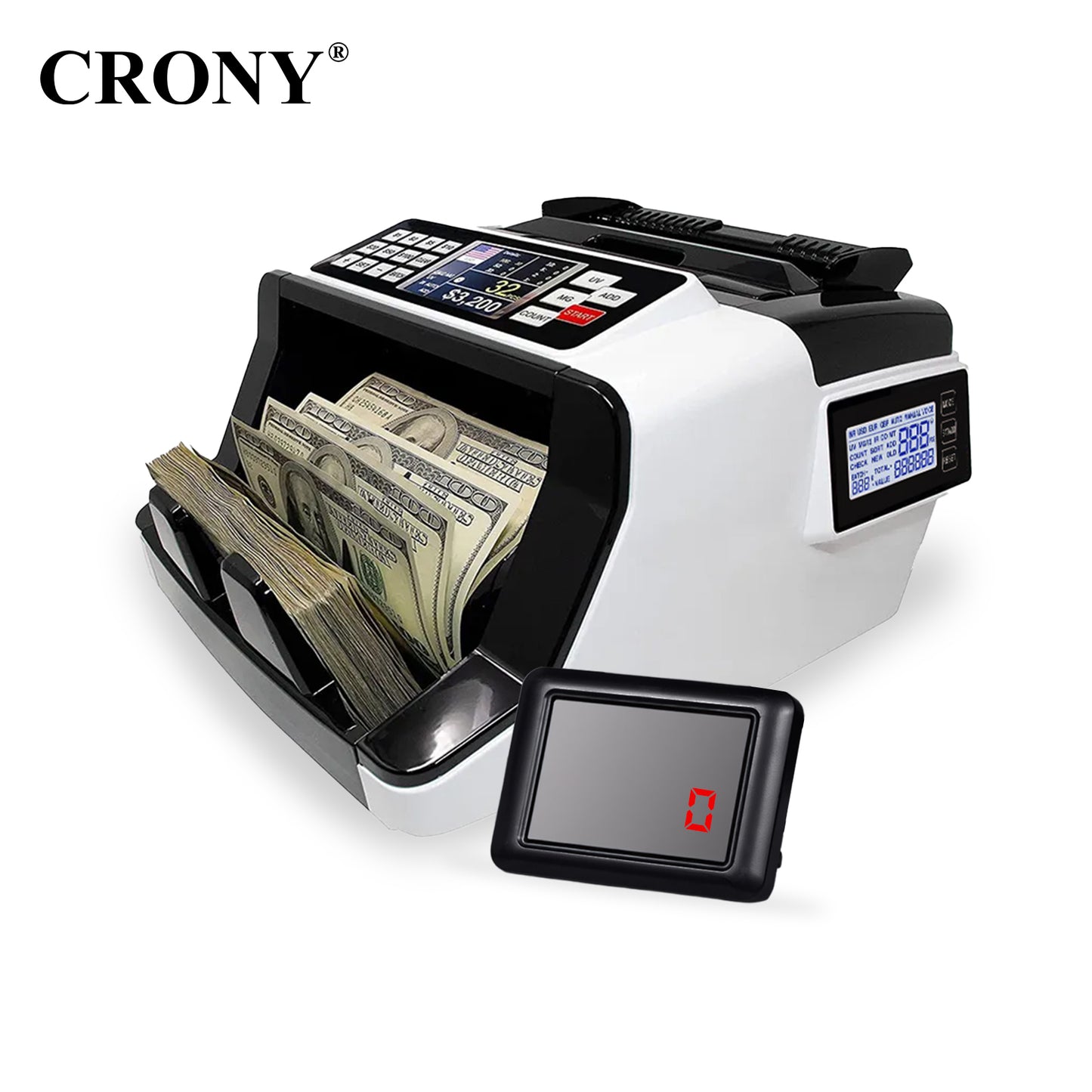 عداد العملات CRONY AL-7200 عداد قيمة الفئة الواحدة مدققات الأوراق النقدية