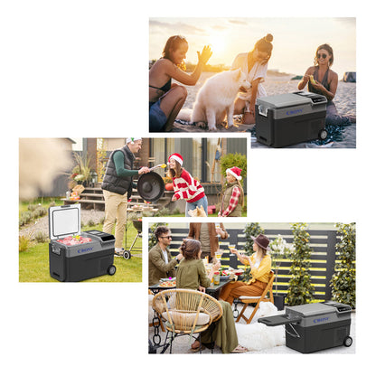 صانع ثلج CRONY B35IM ثلاجة بعجلات رافعة 38 لتر صانع ثلج محمول ومجمد