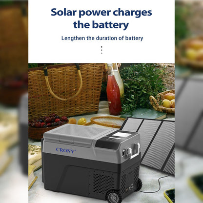 صانع ثلج CRONY B35IM ثلاجة بعجلات رافعة 38 لتر صانع ثلج محمول ومجمد