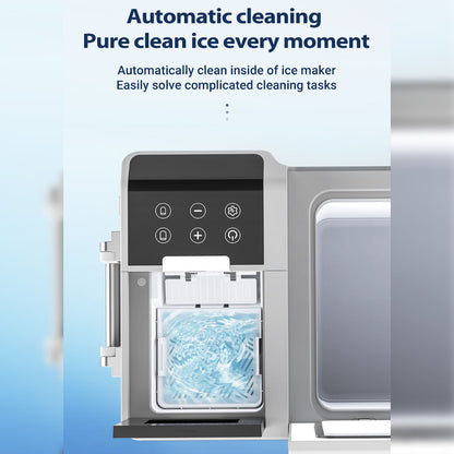 صانع ثلج CRONY B35IM ثلاجة بعجلات رافعة 38 لتر صانع ثلج محمول ومجمد