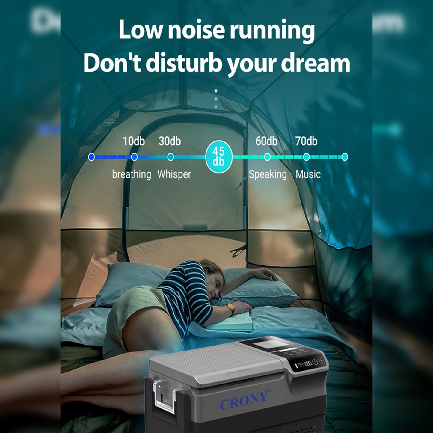 صانع ثلج CRONY B35IM ثلاجة بعجلات رافعة 38 لتر صانع ثلج محمول ومجمد