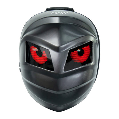 حقيبة ظهر عرض LED بتقنية نقل الماء لرجل الحديد كروني، حقيبة ظهر LED مطورة لرجل الحديد، حقيبة ظهر فارس بشاشة LED، حقيبة ظهر دراجة نارية، حقيبة سفر رائعة، حقيبة سكوتر -2