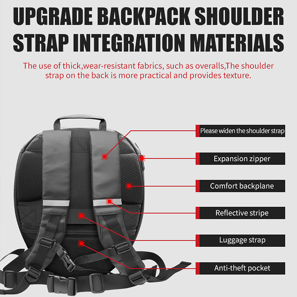 حقيبة ظهر عرض LED بتقنية نقل الماء لرجل الحديد كروني، حقيبة ظهر LED مطورة لرجل الحديد، حقيبة ظهر فارس بشاشة LED، حقيبة ظهر دراجة نارية، حقيبة سفر رائعة، حقيبة سكوتر -2