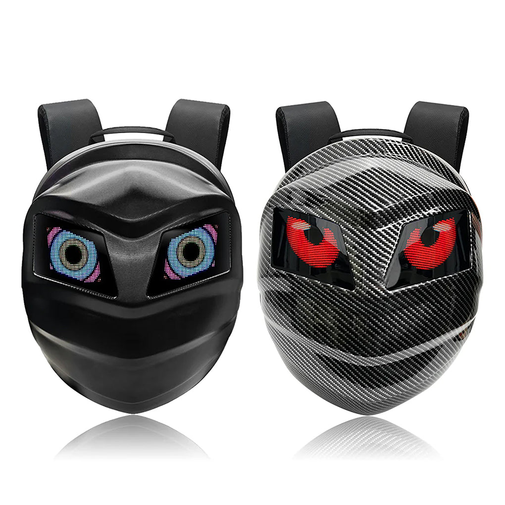 حقيبة ظهر عرض LED بتقنية نقل الماء لرجل الحديد كروني، حقيبة ظهر LED مطورة لرجل الحديد، حقيبة ظهر فارس بشاشة LED، حقيبة ظهر دراجة نارية، حقيبة سفر رائعة، حقيبة سكوتر -2