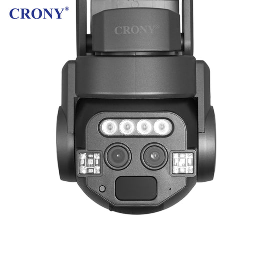CRONY CM-Q820EM 6MP PTZ Wireless Security Camera, 2K Dual Lens, WiFi & Ethernet, 275° Pan 90° Tilt, Two-Way Audio, IR Night Vision, Motion & Human Detection, TF Card & Cloud Storage, Android & iOS App