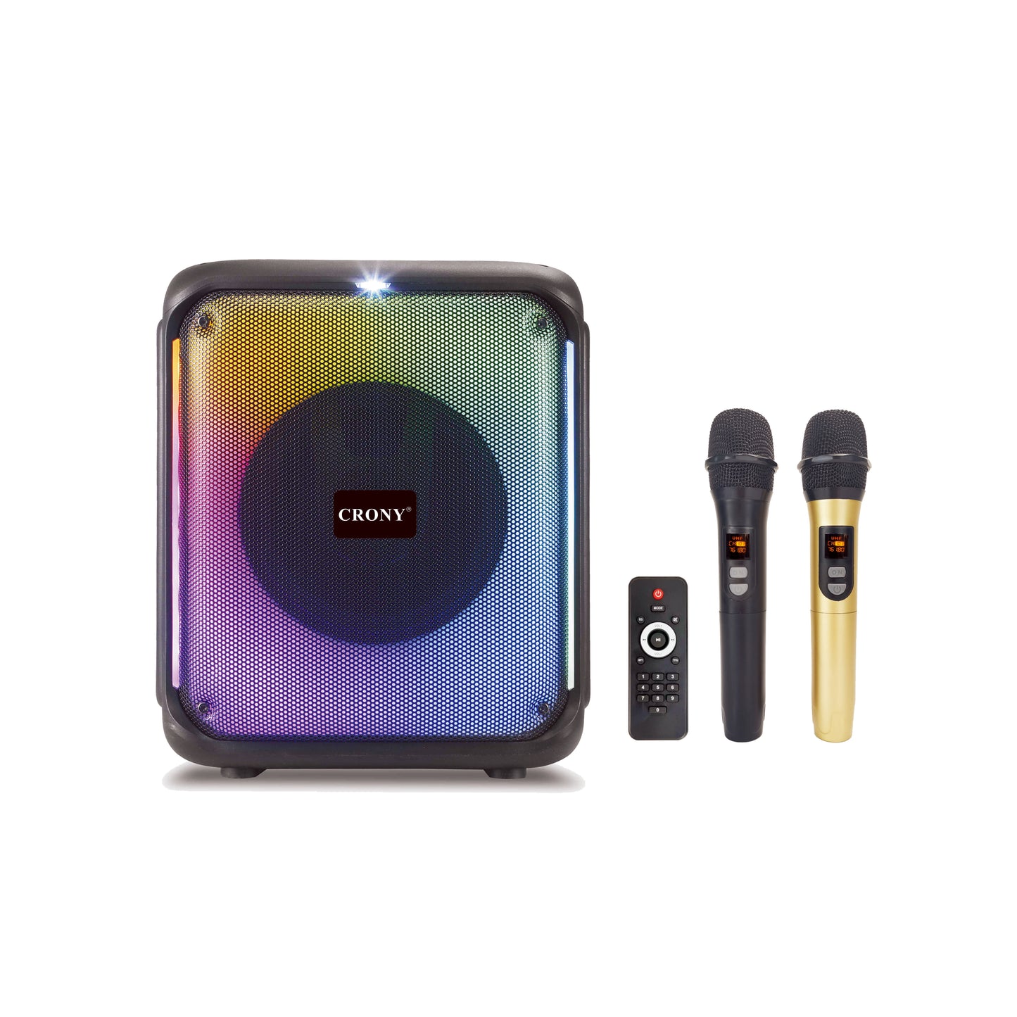 مكبر صوت CRONY RX-8183C CR-8183C مكبر صوت BT مكبر صوت 8 إنش صغير مضخم صوت مع محول