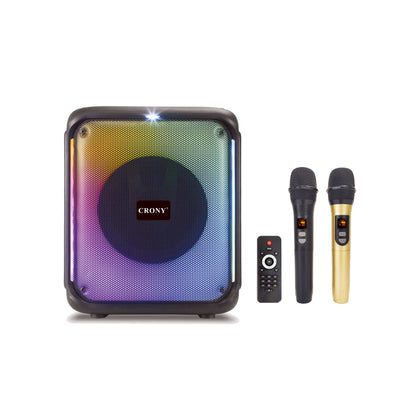 مكبر صوت CRONY RX-8183C CR-8183C مكبر صوت BT مكبر صوت 8 إنش صغير مضخم صوت مع محول