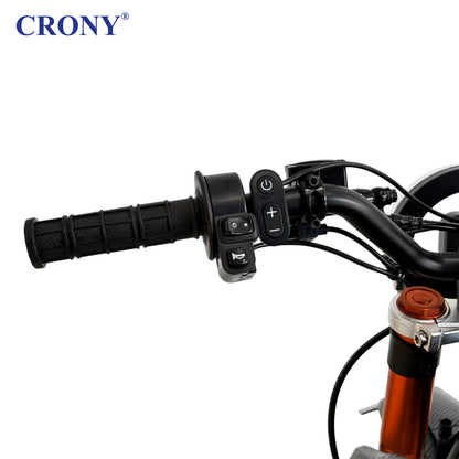 سكوتر كهربائي CRONY-02 بإطار من الألمنيوم مع تعليق مزدوج دراجة كهربائية للكبار دراجة ترابية كهربائية