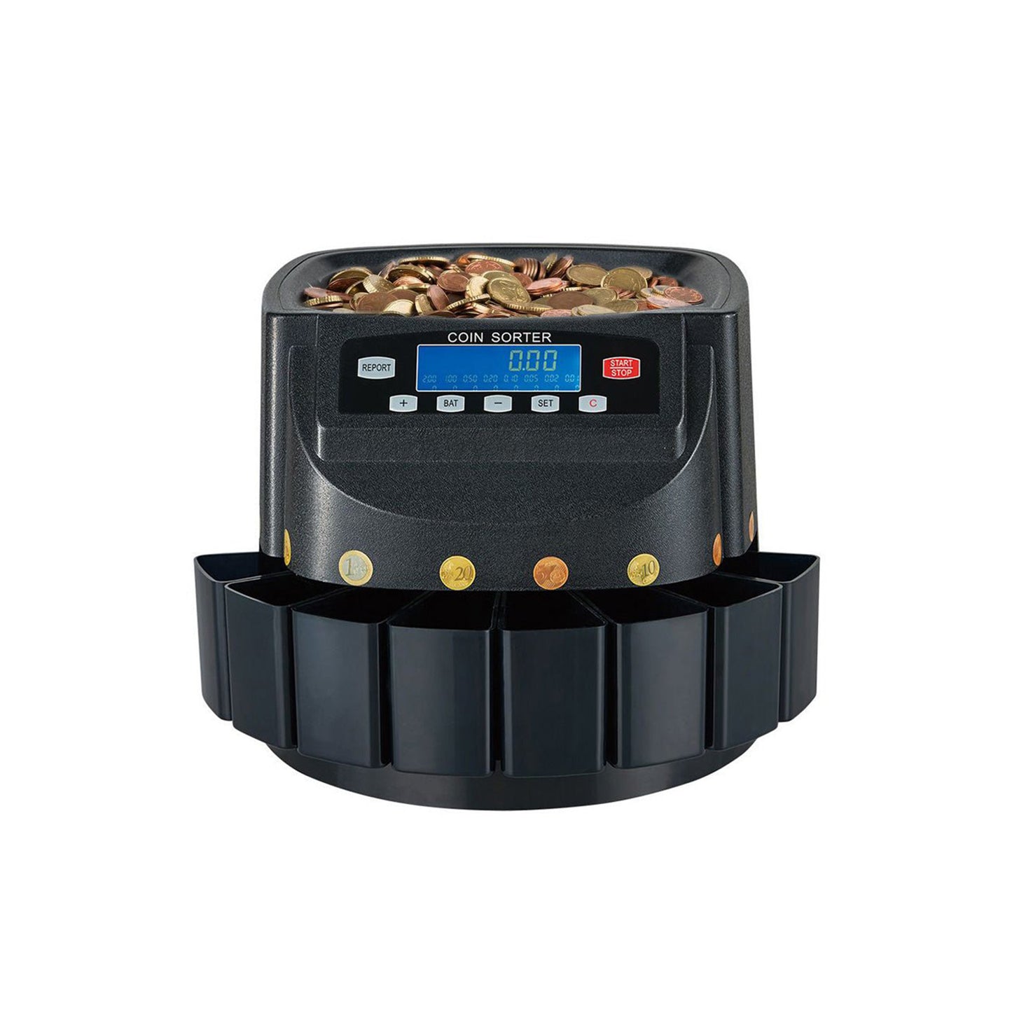 جهاز التحقق من الأوراق النقدية CRONY CN-550 جهاز عد النقود شاشة LCD جهاز فرز العملات جهاز تصدير عد النقود عداد النقود