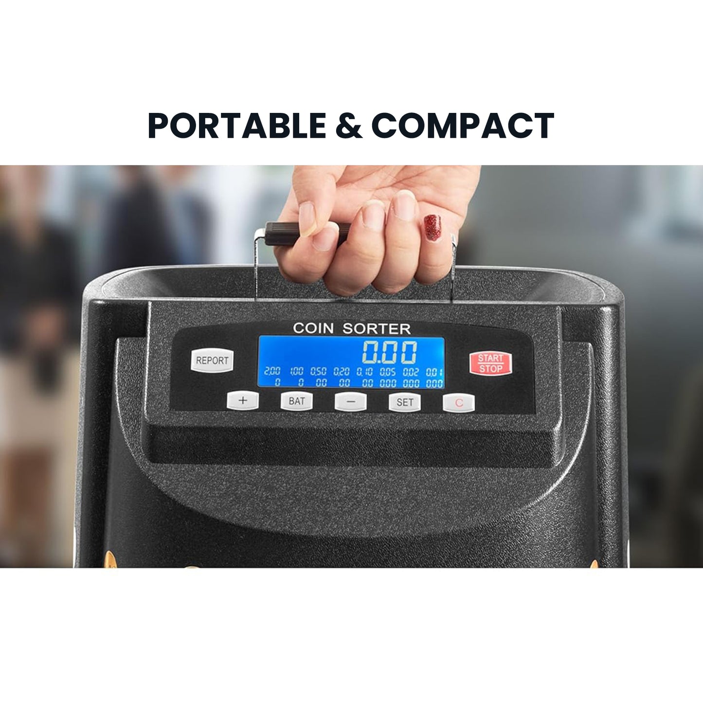 جهاز التحقق من الأوراق النقدية CRONY CN-550 جهاز عد النقود شاشة LCD جهاز فرز العملات جهاز تصدير عد النقود عداد النقود