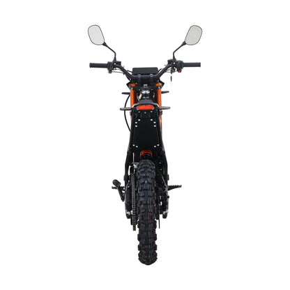 CRONY-06 E-Dirt Bike, 6000W Electric Dirt Bike with 85–100 KM/H Top Speed, 72V 27Ah Battery, 55–70 KM Range, Dual Suspension, Front & Rear Disc Brakes, 19"/16" Off-Road Tires, LED Display, Headlight & Rearview Mirror