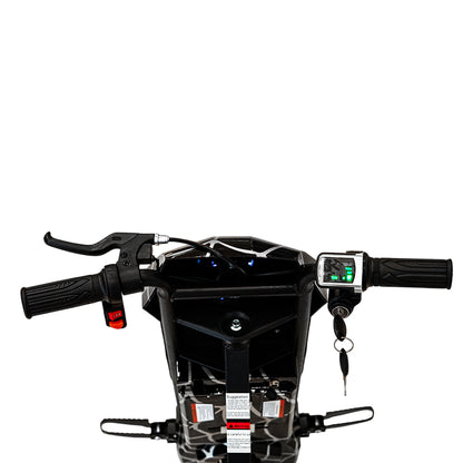 سيارة انزلاق من نوع V مقاس 8 إنش CRONY D02 جاهزة للقيادة بسرعة 18 كم/س، مع أضواء LED ومكبر صوت بلوتوث