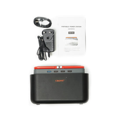 محطة طاقة محمولة CRONY BS100 بسعة 45000mAh للتخييم في الهواء الطلق والسفر والصيد والطوارئ بطارية 100 واط مولد طاقة محمول للطوارئ