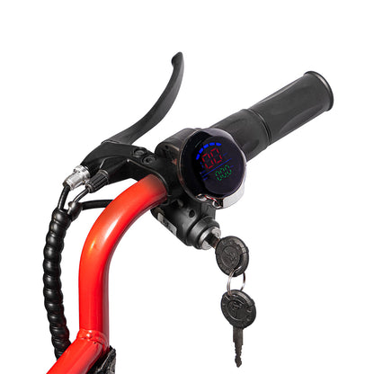 سكوتر كهربائي CRONY C2 مع نظام تعليق دراجة شاشة LED متعددة الوظائف مكبر صوت بلوتوث سهل الطي