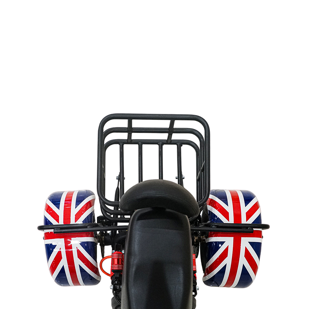 سكوتر كهربائي CRONY SS-11W مع تعليق، سكوتر ثلاثي العجلات مع سلة، دراجة كهربائية