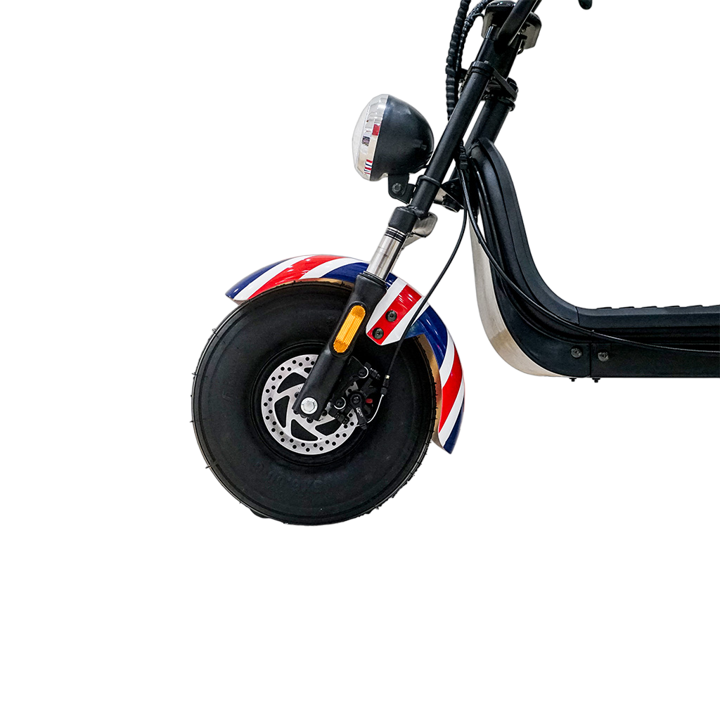 سكوتر كهربائي CRONY SS-11W مع تعليق، سكوتر ثلاثي العجلات مع سلة، دراجة كهربائية