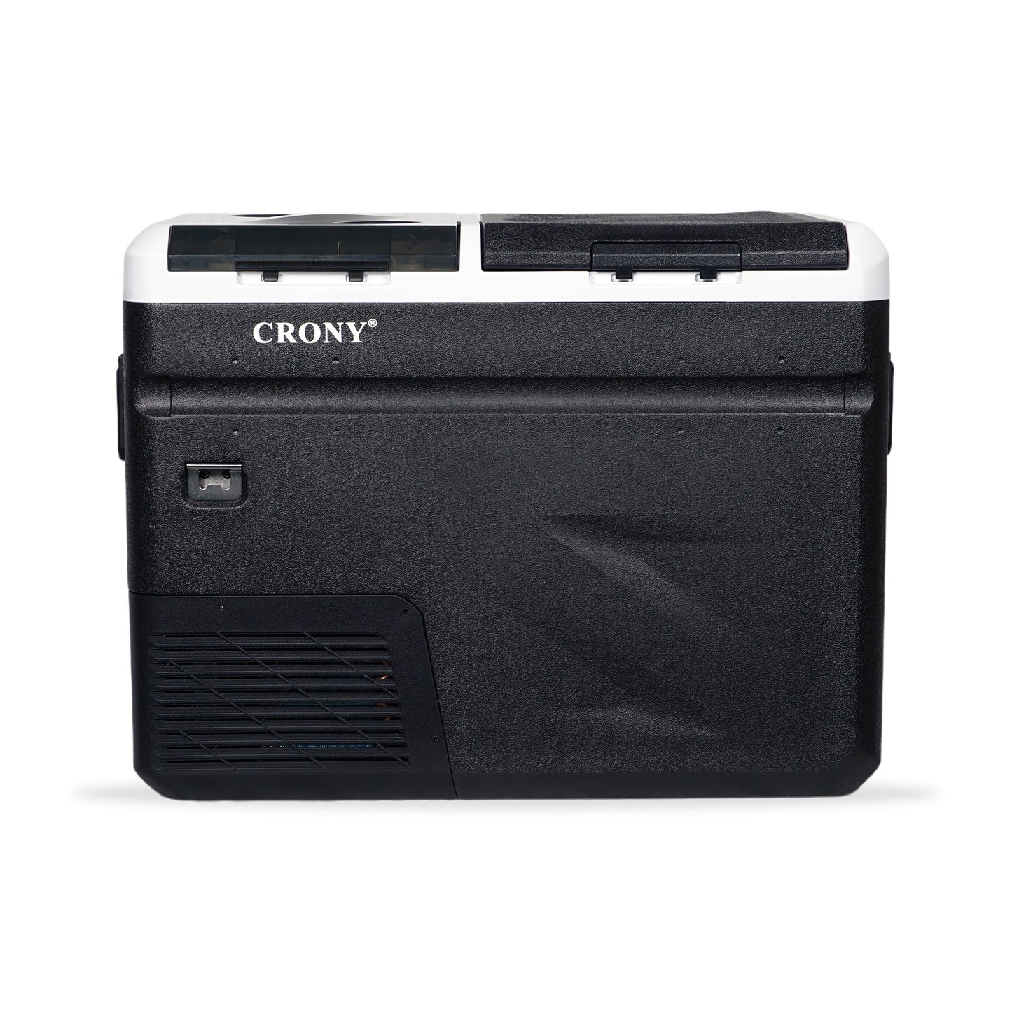 ثلاجة منزلية وسيارة CRONY IC36 بسعة 36 لتر مع ماكينة ثلج، فتاحة زجاجات، حامل أكواب، وحماية بطارية السيارة