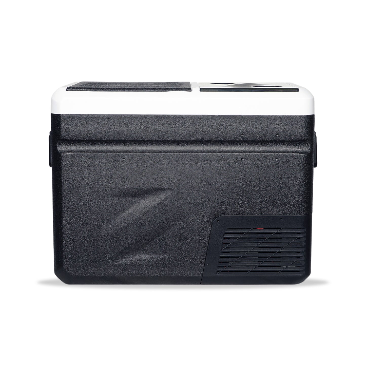 ثلاجة منزلية وسيارة CRONY IC36 بسعة 36 لتر مع ماكينة ثلج، فتاحة زجاجات، حامل أكواب، وحماية بطارية السيارة