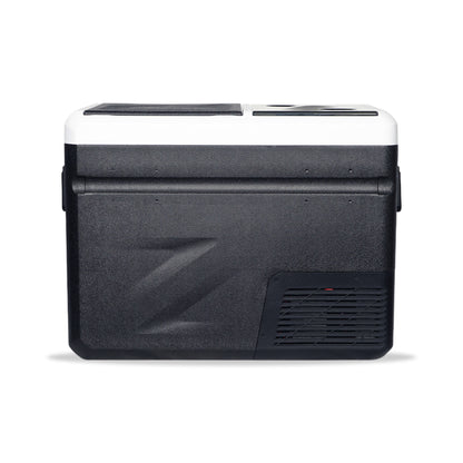 ثلاجة منزلية وسيارة CRONY IC36 بسعة 36 لتر مع ماكينة ثلج، فتاحة زجاجات، حامل أكواب، وحماية بطارية السيارة