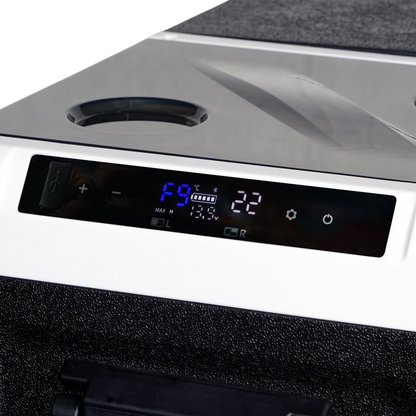 ثلاجة منزلية وسيارة CRONY IC36 بسعة 36 لتر مع ماكينة ثلج، فتاحة زجاجات، حامل أكواب، وحماية بطارية السيارة