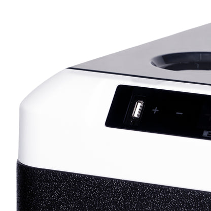 ثلاجة منزلية وسيارة CRONY IC36 بسعة 36 لتر مع ماكينة ثلج، فتاحة زجاجات، حامل أكواب، وحماية بطارية السيارة