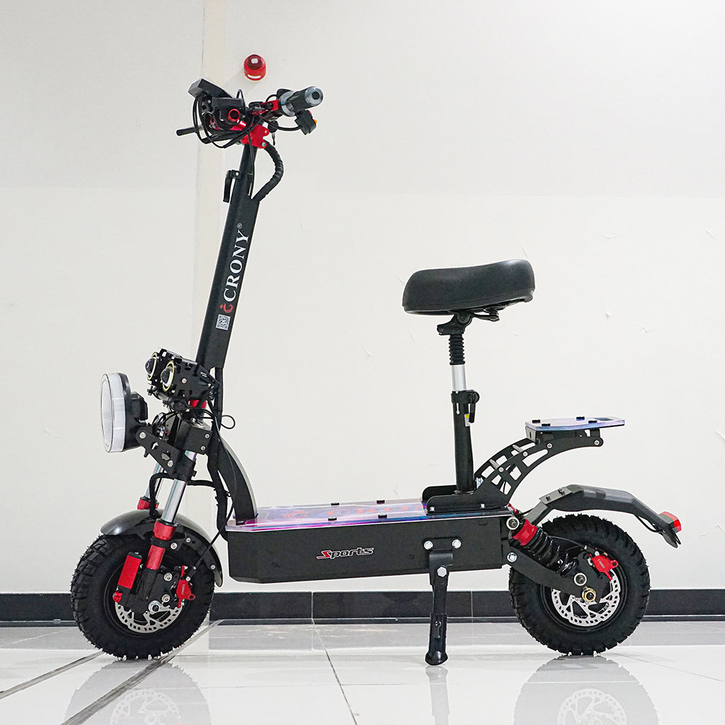 كروني DK-11 LED دراجة سكوتر كهربائية بعجلات عريضة 11 بوصة عالية التكوين E-Scoot