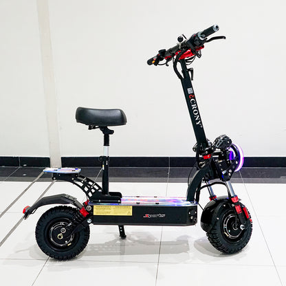 كروني DK-11 LED دراجة سكوتر كهربائية بعجلات عريضة 11 بوصة عالية التكوين E-Scoot
