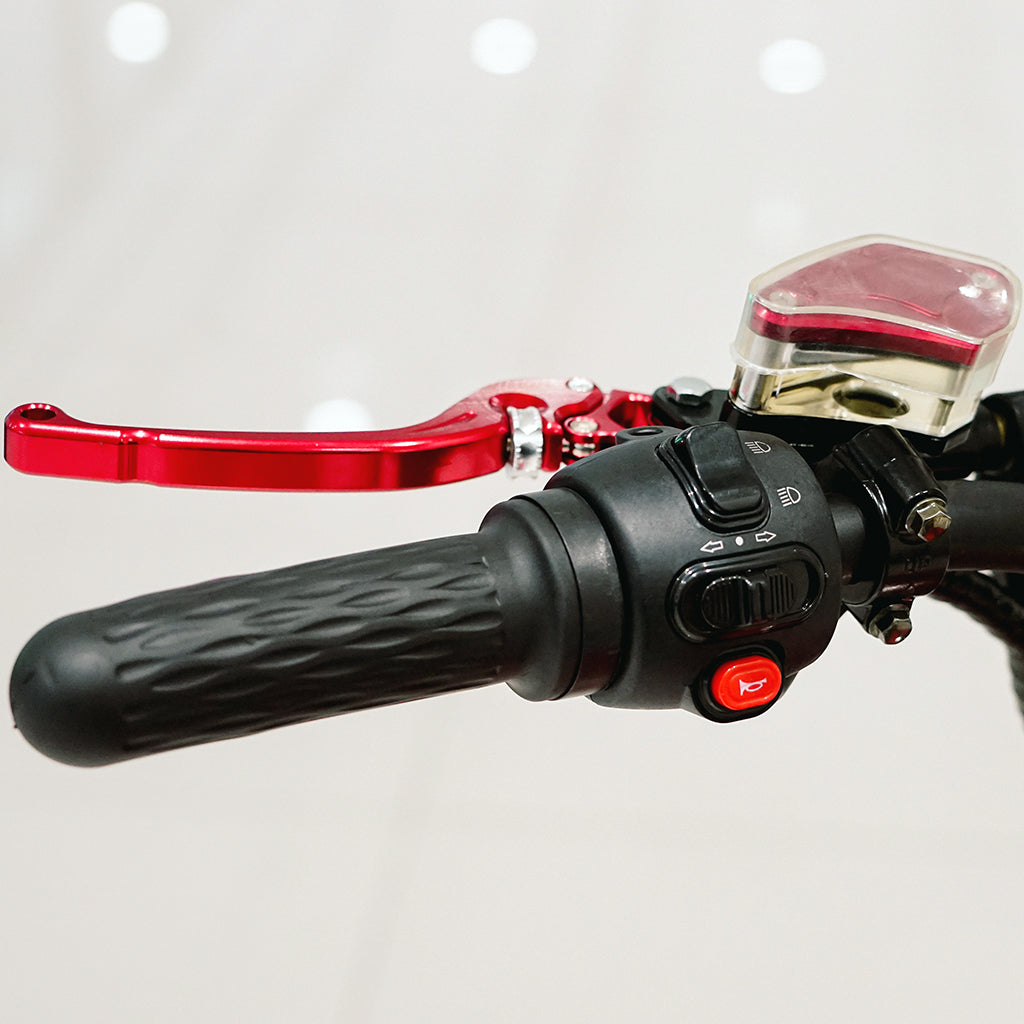 كروني نيو X1 سيارة هارلي إلكتروموبيل مع مكبر صوت BT سيارة إلكتروموبيل سكوتر كهربائي سيتيكوكو عجلة سميكة أحمر