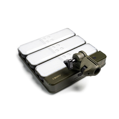 Crony CN-25 High Lumen Solar powered Battery outdoor fishing light Camping LED Light With 3x 5200 mAh Power Bank