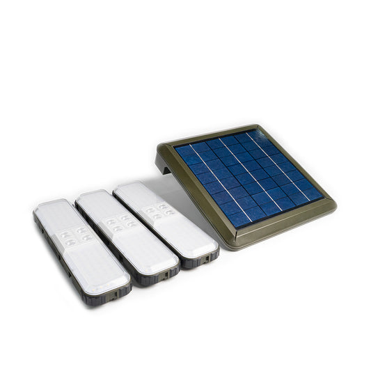 ضوء صيد خارجي يعمل بالطاقة الشمسية من كروني CN-25 عالي اللومن مع بطارية، ضوء LED للتخييم مع بنك طاقة 3x 5200 مللي أمبير