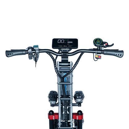 سكوتر كهربائي CRONY X7 مع فرامل قرصية وتعليق أمامي/خلفي وتكوين عالي السعة E-Scooter