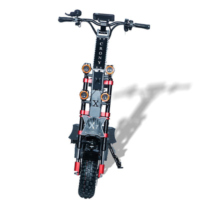 سكوتر كهربائي CRONY X7 مع فرامل قرصية وتعليق أمامي/خلفي وتكوين عالي السعة E-Scooter
