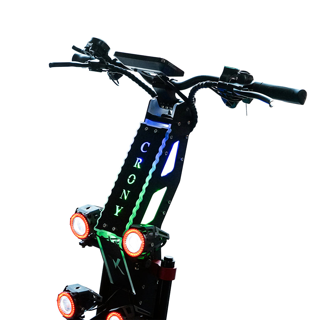 سكوتر كهربائي CRONY X7 مع فرامل قرصية وتعليق أمامي/خلفي وتكوين عالي السعة E-Scooter