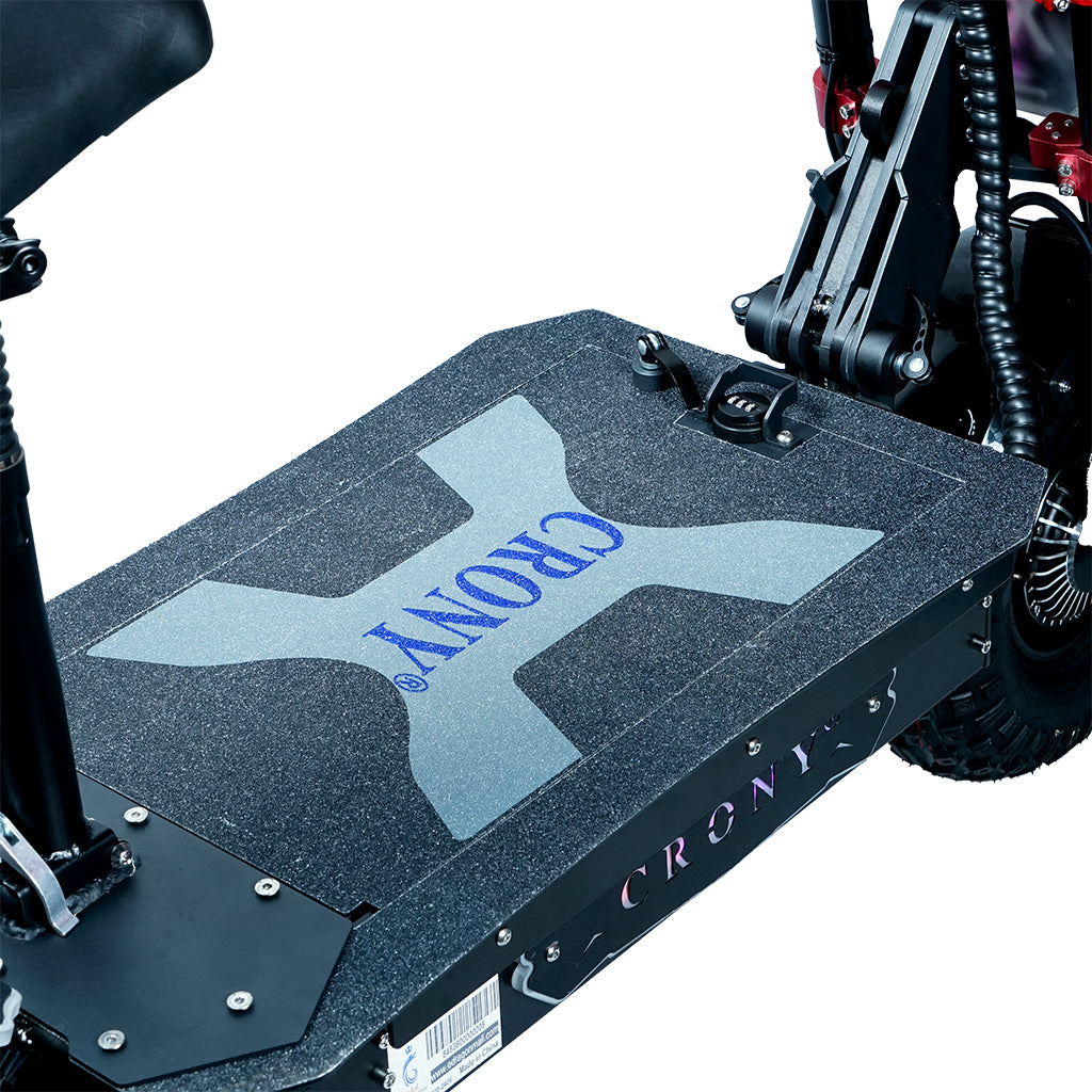 سكوتر كهربائي CRONY X7 مع فرامل قرصية وتعليق أمامي/خلفي وتكوين عالي السعة E-Scooter