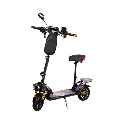CRONY V10+ LED 1500W 10-inch Wide Tire High Configuration E-Scooter, High-Speed Electric Scooter for Outdoor Roads with Bluetooth Speaker.