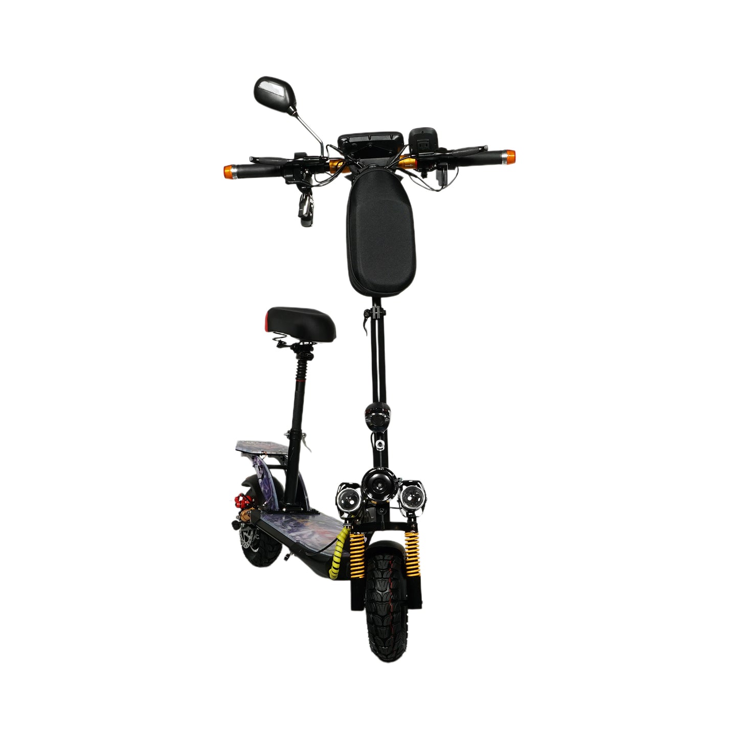CRONY V10+ LED 1500W 10-inch Wide Tire High Configuration E-Scooter, High-Speed Electric Scooter for Outdoor Roads with Bluetooth Speaker.