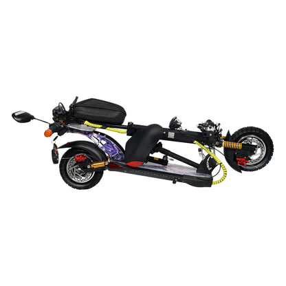 CRONY V10+ LED 1500W 10-inch Wide Tire High Configuration E-Scooter, High-Speed Electric Scooter for Outdoor Roads with Bluetooth Speaker.