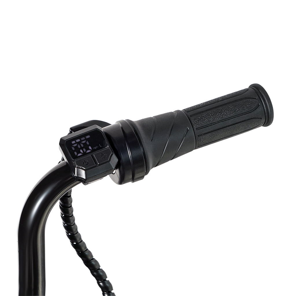 كروني EL-MB03P للأطفال هارلي طلاء أسود مع تطبيق صوت بلوتوث ودخان مزيف ضوء LED